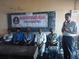5-1-2015 Guest lecture by B. Satish, Branch Manager, LIC- Guntakal and his team members Srinivasu