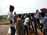1-10-2016 swatch bharath on terrace [ debris cleaning]