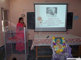 Students interaction on Gandhi Jayanthi held at GDC, Uravakonda on 2-10-16