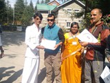 Mr. Akhil ,III B.Com CA Student of GDC, Uravakonda taken during his participation in the NSS adventurous Camp held at Manali during October 2016