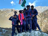 Mr. Akhil ,III B.Com CA Student of GDC, Uravakonda taken during his participation in the NSS adventurous Camp held at Manali during October 2016