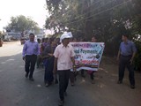 Rally on the Cash Less Transaction Awareness held by GDC, Uravakonda Stakeholders