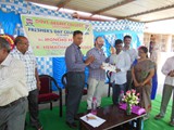 Felicitation to Prathibha Puraskar awardee on Fresher's Day at GDC, Uravakonda