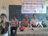 NATIONAL MARTYRS DAY CELEBRATIONS. GDC, URAVAKONDA