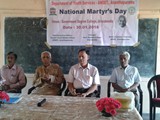 NATIONAL MARTYRS DAY CELEBRATIONS. GDC, URAVAKONDA