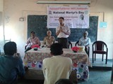 NATIONAL MARTYRS DAY CELEBRATIONS. GDC, URAVAKONDA