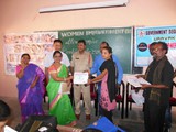 Valedictory function of self defence certificate course at GDC, Uravakonda